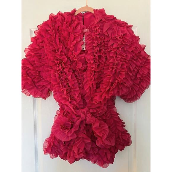 ZARA Blogger Fave Textured Coat with Self-Belt NWT ๐ - Picture 15 of 16